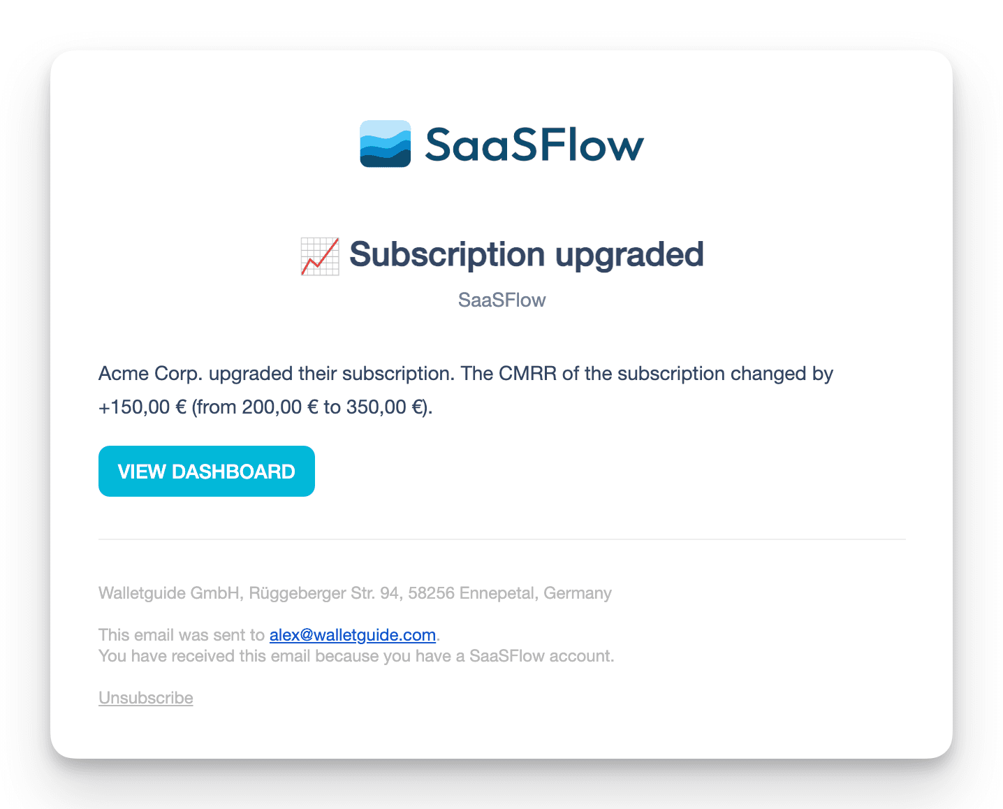 Realtime subscription notifications