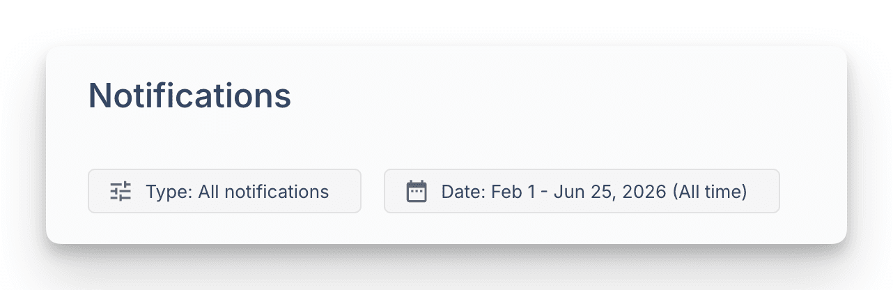 Filter your notifications